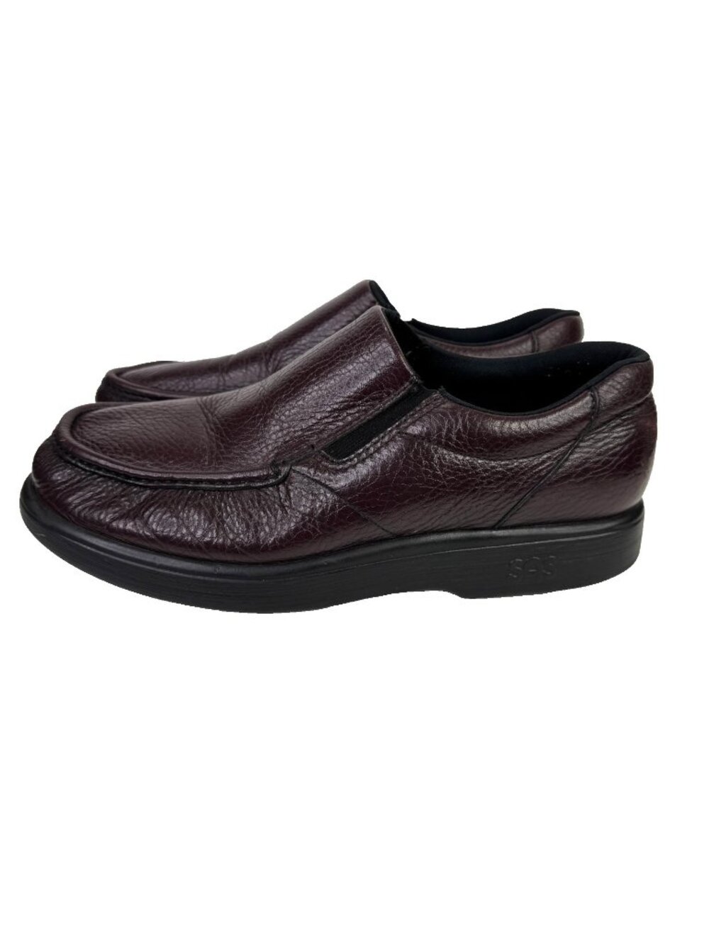 SAS Side Gore Shoes Mens 11 Wide Brown Leather Loafers Slip On Dress Casual
